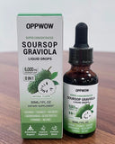 OPPWOW 8 in 1 Graviola Soursop Leaf Extract Liquid Natural herbal supplements - 1 Fl Oz