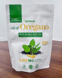 OPPWOW 2 in 1 Oil of Oregano Capsules Health food supplements - Oregano Oil with Black Seed Oil | 300 Capsules - 150 Days Supply