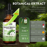 OPPWOW 8 in 1 Graviola Soursop Leaf Extract Liquid Natural herbal supplements - 1 Fl Oz