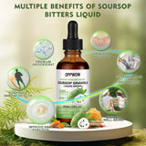 OPPWOW 8 in 1 Graviola Soursop Leaf Extract Liquid Natural herbal supplements - 1 Fl Oz