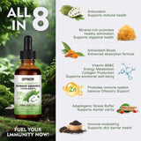 OPPWOW 8 in 1 Graviola Soursop Leaf Extract Liquid Natural herbal supplements - 1 Fl Oz