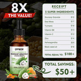 OPPWOW 8 in 1 Graviola Soursop Leaf Extract Liquid Natural herbal supplements - 1 Fl Oz
